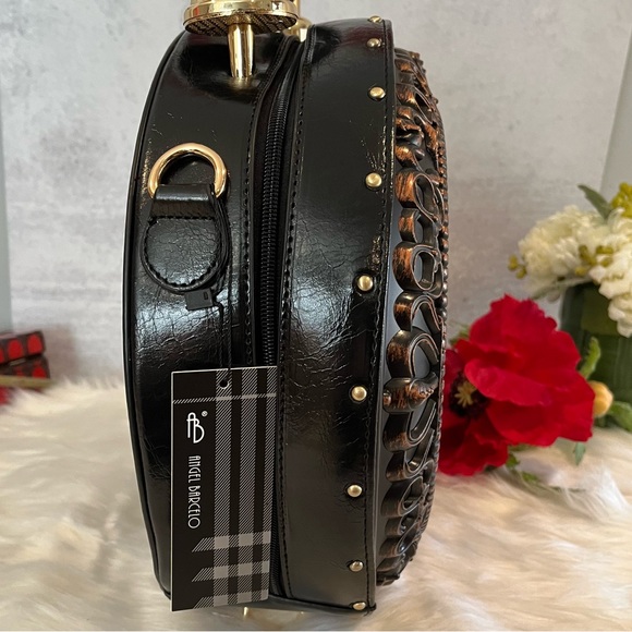 SD SOLD SOLD NWT Steampunk Crossbody Large Shoulder Working Clock Purse - Picture 14 of 16